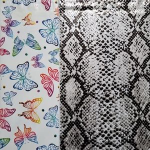 50 designer butterfly snake skin 6x9 poly mailers